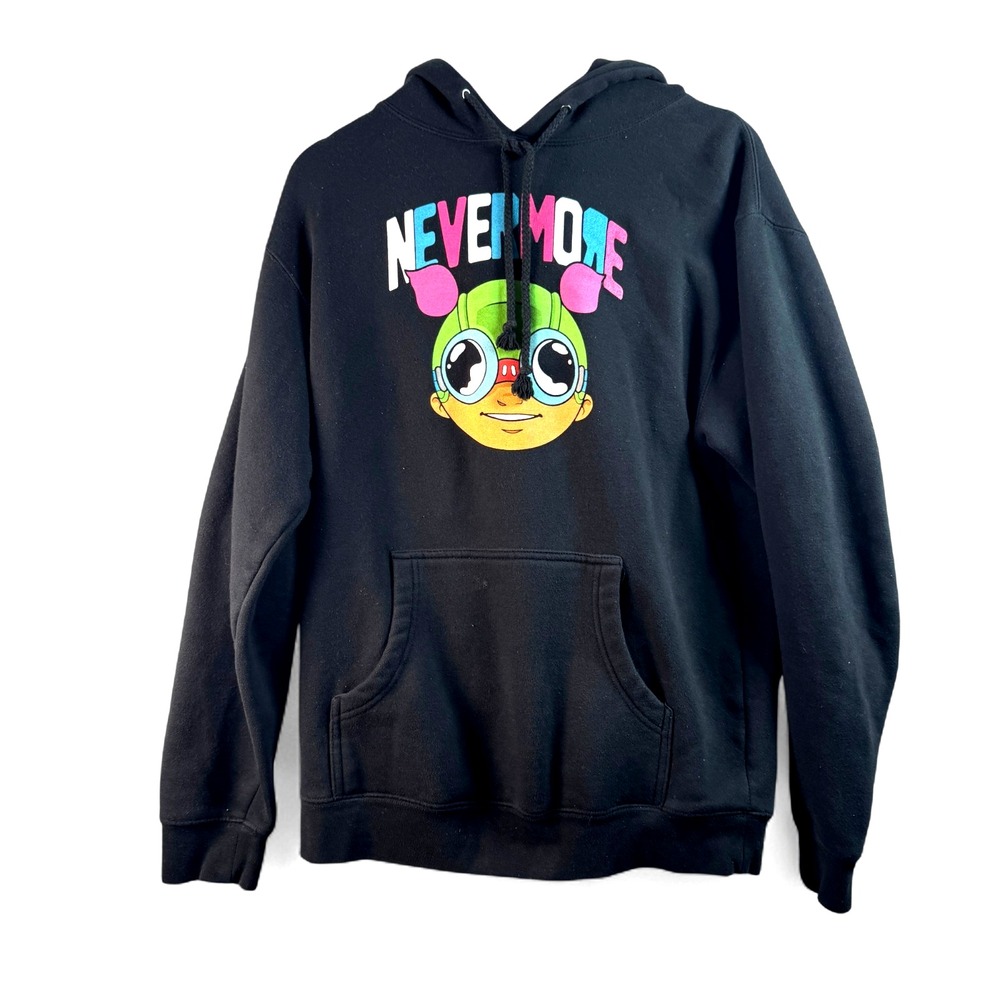 Nevermore Chicago Hebru Brantley Flygirl Hoodie Black Pullover Jacket Sz M